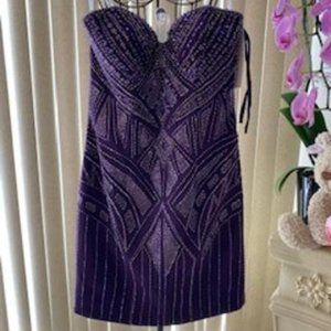 WOW!  Gape Heavily Beaded Strapless Formal Dress 4